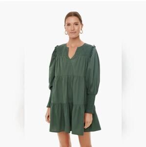 POMANDER PLACE Jaguar Green Mini Dress Size L
